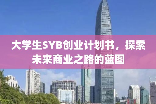 大学生SYB创业计划书，探索未来商业之路的蓝图