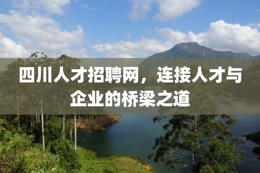 四川人才招聘网，连接人才与企业的桥梁之道