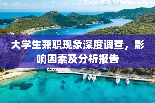 大学生兼职现象深度调查，影响因素及分析报告